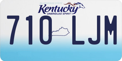 KY license plate 710LJM