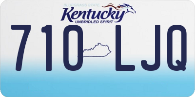 KY license plate 710LJQ