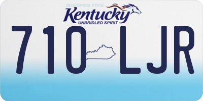 KY license plate 710LJR
