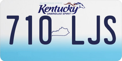 KY license plate 710LJS