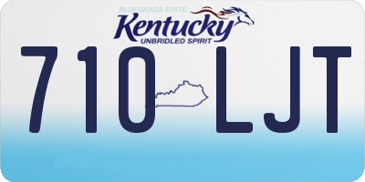 KY license plate 710LJT