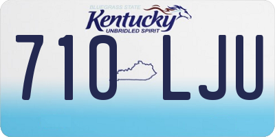 KY license plate 710LJU