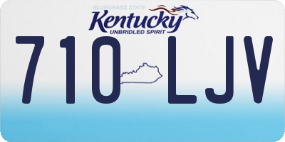 KY license plate 710LJV