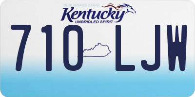KY license plate 710LJW