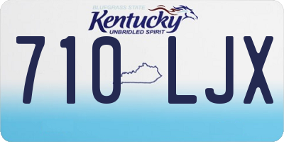 KY license plate 710LJX