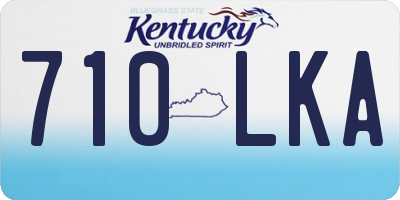 KY license plate 710LKA
