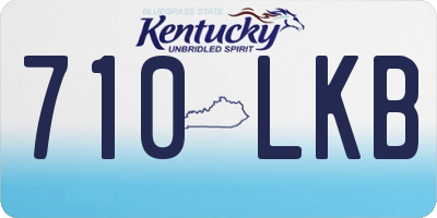 KY license plate 710LKB