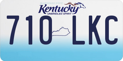 KY license plate 710LKC