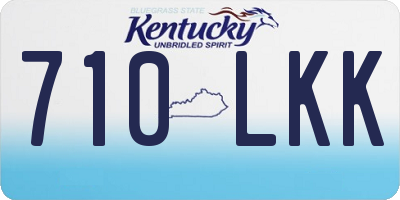 KY license plate 710LKK
