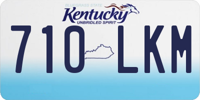 KY license plate 710LKM