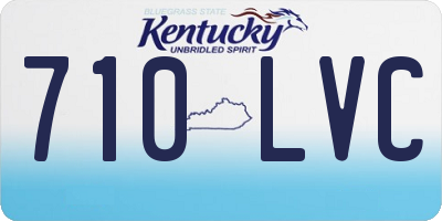 KY license plate 710LVC