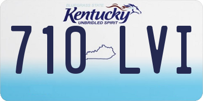 KY license plate 710LVI