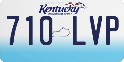 KY license plate 710LVP