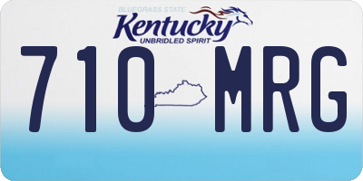 KY license plate 710MRG