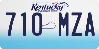 KY license plate 710MZA