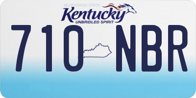 KY license plate 710NBR