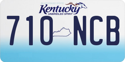 KY license plate 710NCB