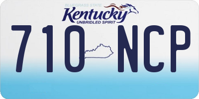 KY license plate 710NCP