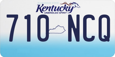 KY license plate 710NCQ