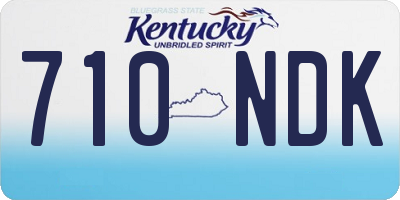 KY license plate 710NDK