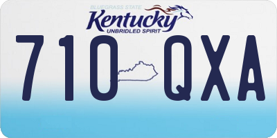 KY license plate 710QXA