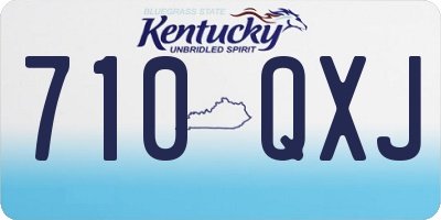 KY license plate 710QXJ