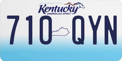 KY license plate 710QYN