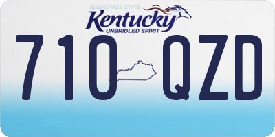 KY license plate 710QZD