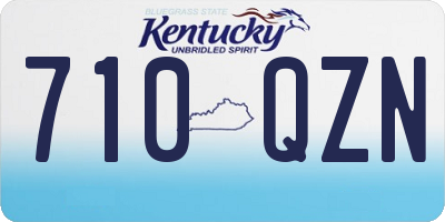 KY license plate 710QZN