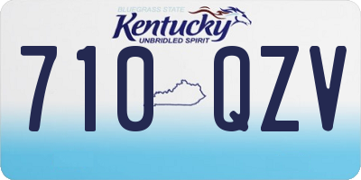 KY license plate 710QZV