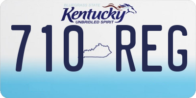 KY license plate 710REG