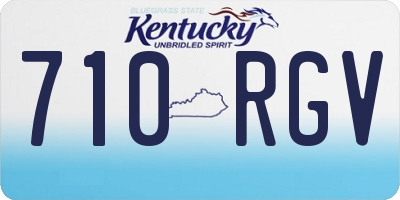 KY license plate 710RGV