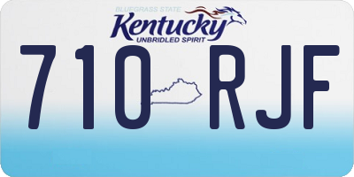 KY license plate 710RJF