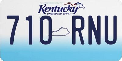 KY license plate 710RNU