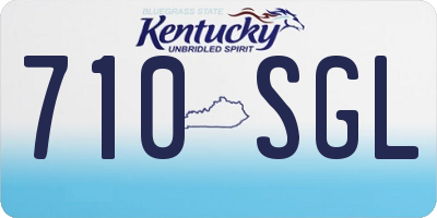 KY license plate 710SGL