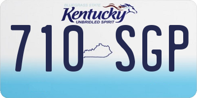 KY license plate 710SGP