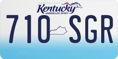 KY license plate 710SGR