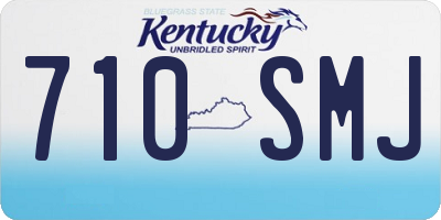 KY license plate 710SMJ
