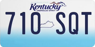 KY license plate 710SQT