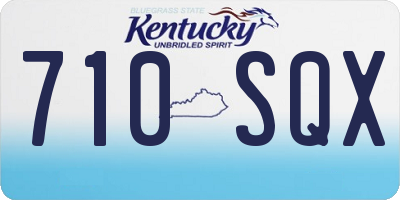 KY license plate 710SQX