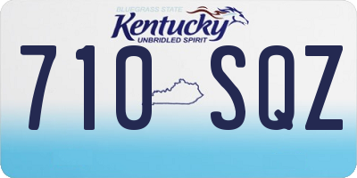 KY license plate 710SQZ