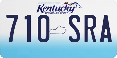 KY license plate 710SRA