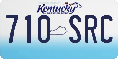 KY license plate 710SRC