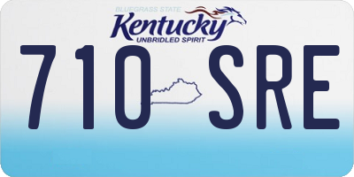 KY license plate 710SRE
