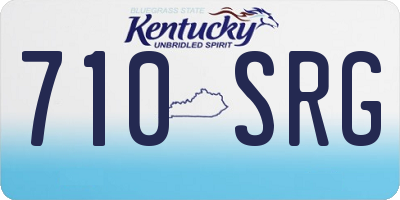 KY license plate 710SRG