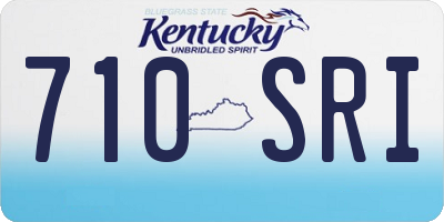 KY license plate 710SRI