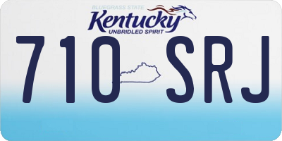 KY license plate 710SRJ