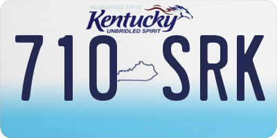 KY license plate 710SRK