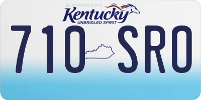 KY license plate 710SRO
