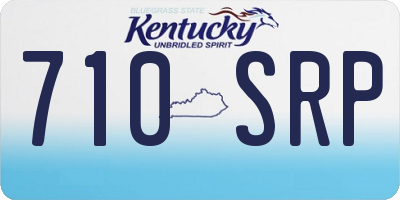 KY license plate 710SRP